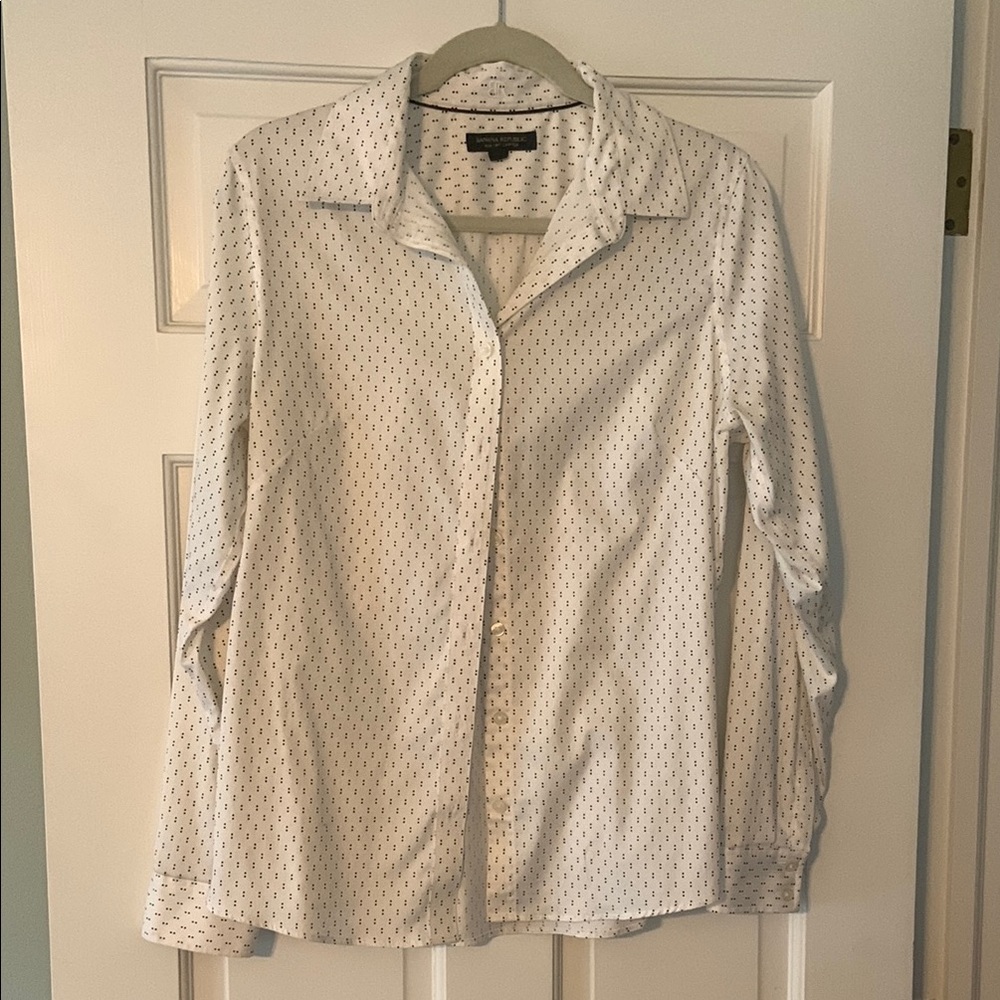 White Polka Dot Women’s Shirt